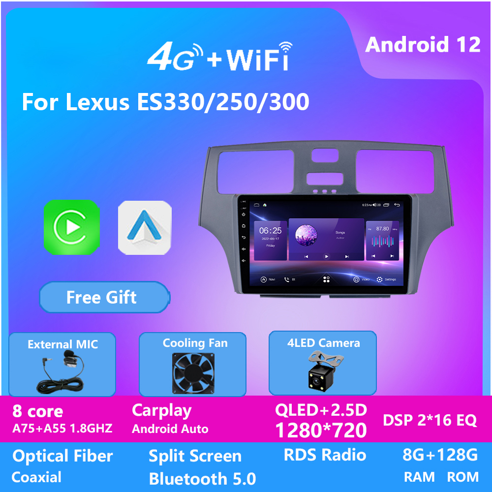 Android 12 8-Core 9" Touch Screen Car Video Player with GPS for LEXUS ES330/250/300 Radio Audio Stereo Wifi 4G DVR
Android 12 8-Core 9" Touch Screen Car Video Player with GPS for LEXUS ES330/250/300 Radio Audio Stereo Wifi 4G DVR