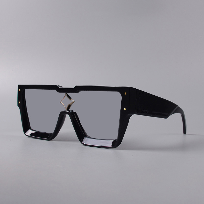 Top Cyclone Men and Women Fashion Large Frame Square mens sunglass Oversized Glasses sunglasses Vintage eyeglass Z260307
