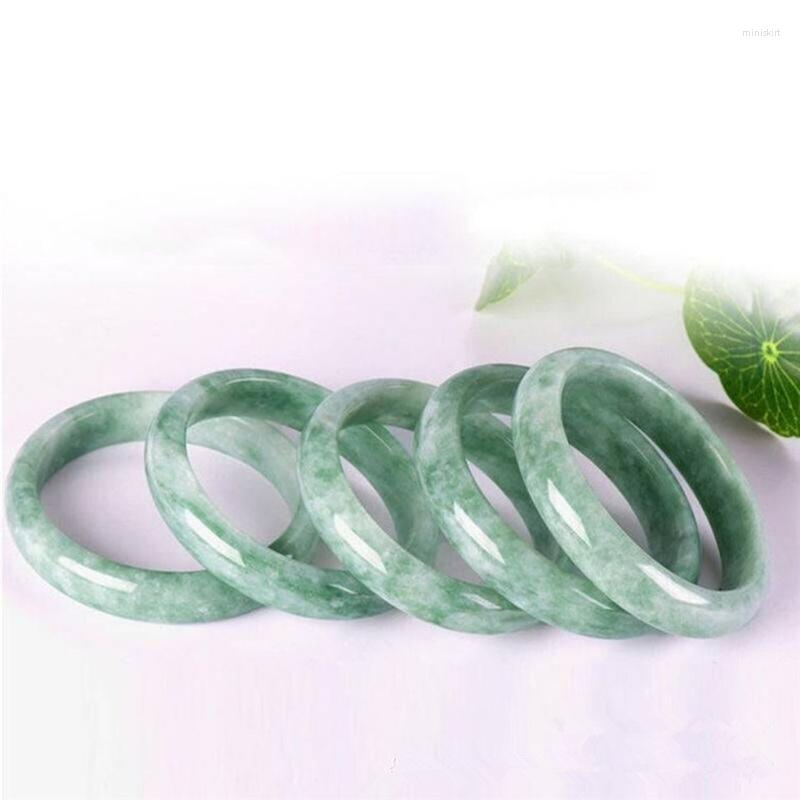 Bangle Natural China Guizhou Cui Hand-carved Wide Bar Jade Bracelet Fashion Boutique Jewelry Men And Women Color