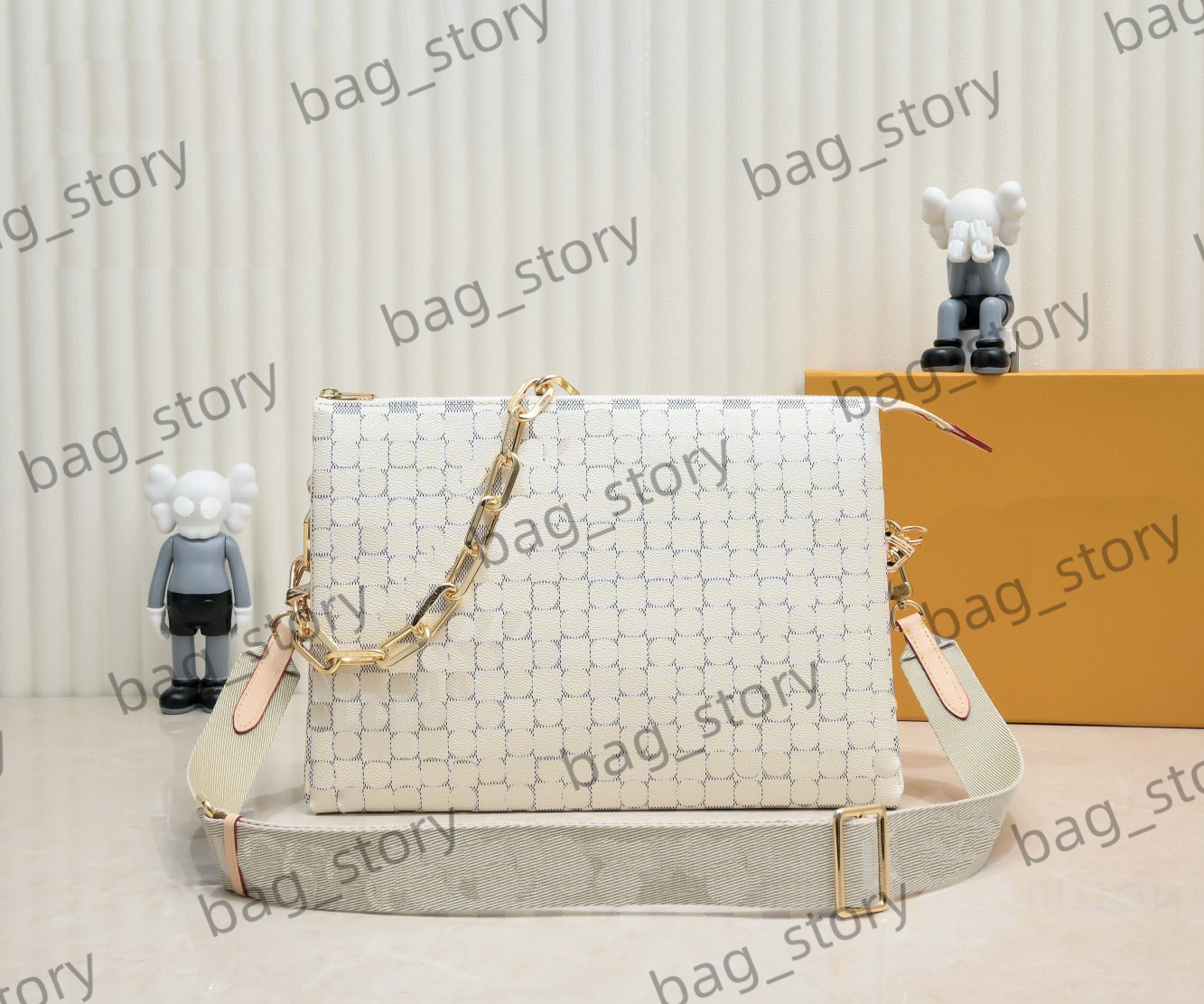 Women Coussin MM Handbag Removable Chain Underarm Bag Adjustable Strap Shoulder Bags Plaid Monograms Embossed Clutch Stylish Cross-body Multi Color M57783
Women Coussin MM Handbag Removable Chain Underarm Bag Adjustable Strap Shoulder Bags Plaid Monograms Embossed Clutch Stylish Cross-body Multi Color M57783