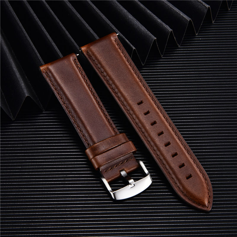 Watch Bands High Quality Genuine Leather Watch Strap 18mm 20mm 22mm Watchband Quick Release Men Women Watch Straps Bracelets 230411