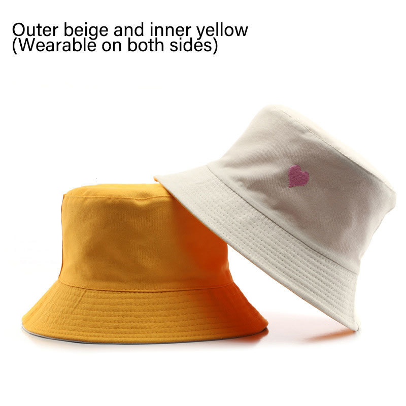 Stingy Brim Hats Korean Version Outdoor Fisherman Hats Unisex Cotton Bucket Cap Women Summer Hat Beach Sunbonnet Solid Embroidered Flower Hat 230411