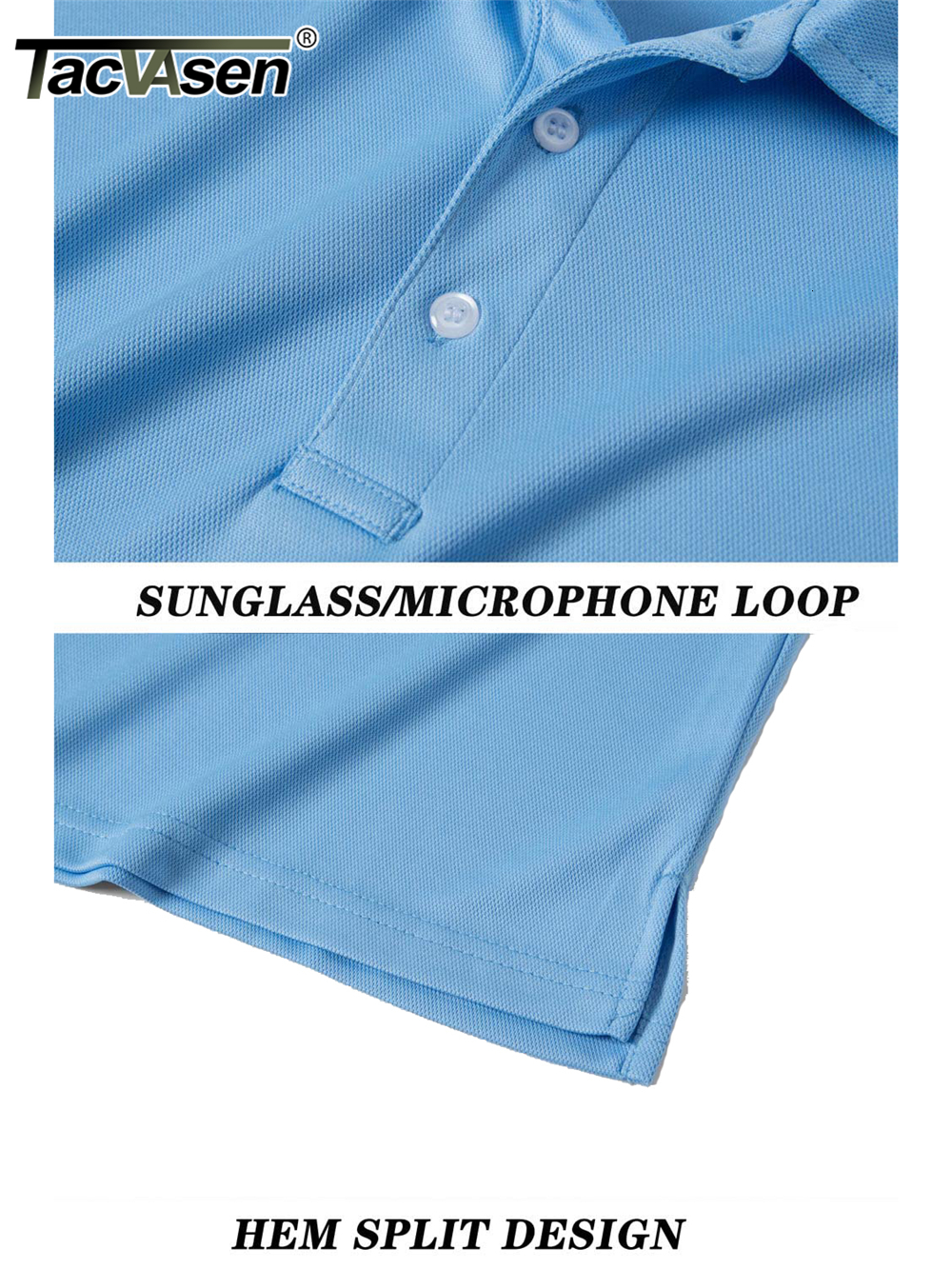 Men's Polos TACVASEN Summer Casual T-shirt Men's Short Sleeve Button Down Work Shirt Quick Dry T-shirt Sports Fishing Golf Pulley 230412
