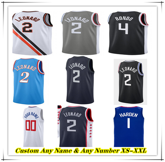 Printed James Harden Kawhi Leonard Paul George CLIPS City Edition Basketball Jersey Russell Westbrook Norman Powell Bones Hyland Ivica Zubac Terance Mann Plumlee