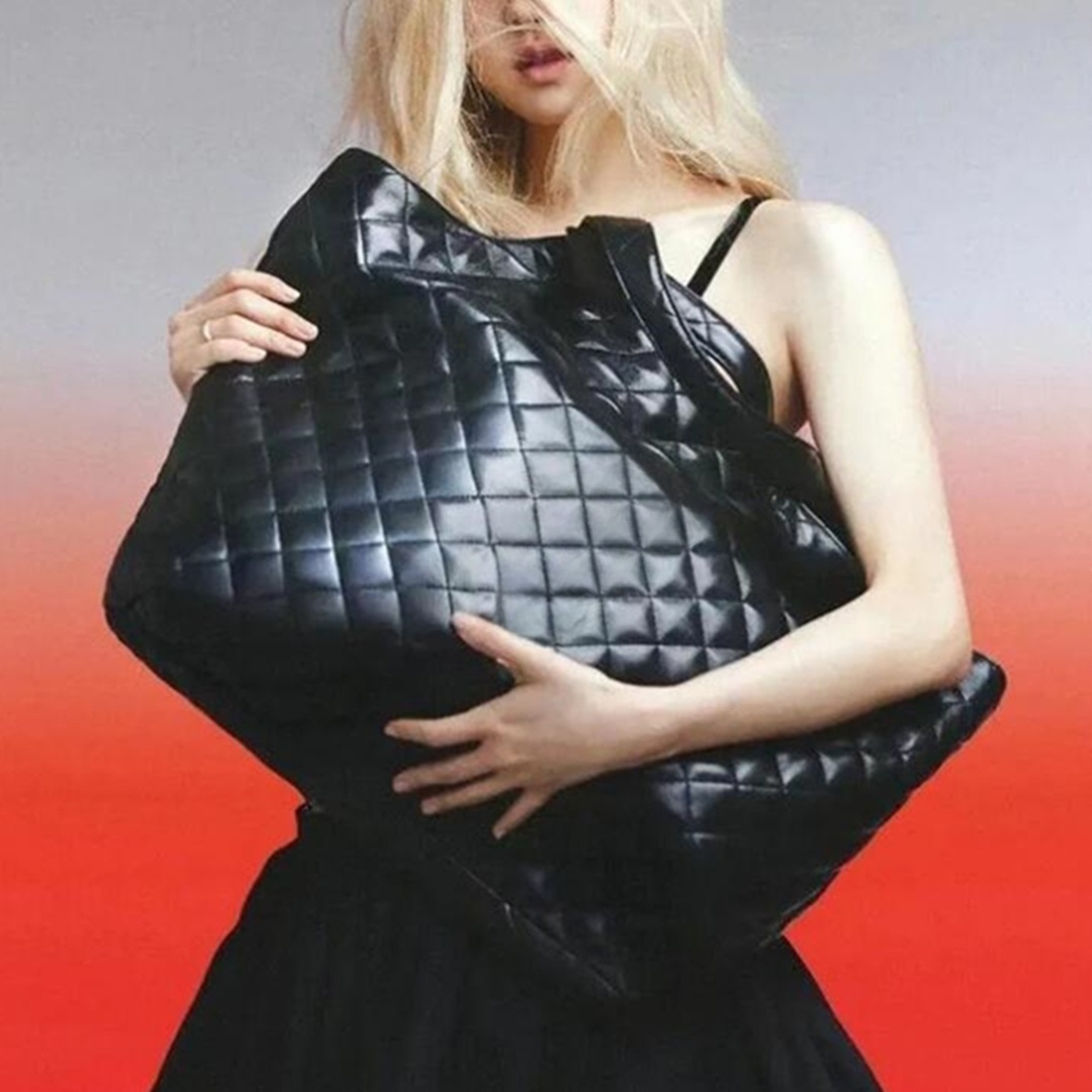 Tote Bag Luxury Designer Sheepskin Composite Handbags 58cm Large Capacity Shopping Bag Black Quilted Lambskin Womens Shoulder Bag Genuine Handbags