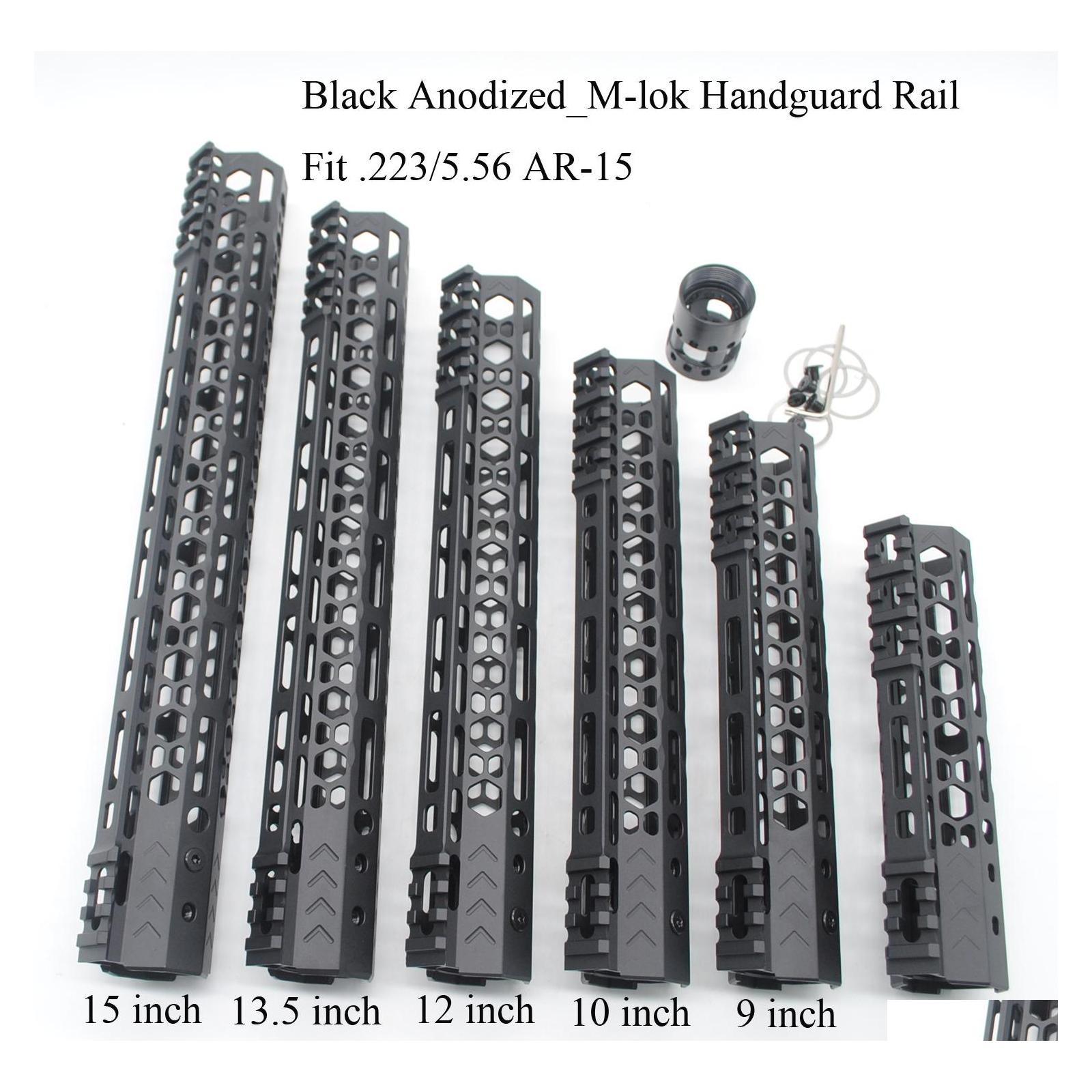 Others Tactical Accessories Utralight Style 7 9 10 12 13.5 15 Inch Mlok Handguard Rail Float Picatinny Mount Sytsemblack Andoized Dr Dhcjt, Black 
Others Tactical Accessories Utralight Style 7 9 10 12 13.5 15 Inch Mlok Handguard Rail Float Picatinny Mount Sytsemblack Andoized Dr Dhcjt, Black