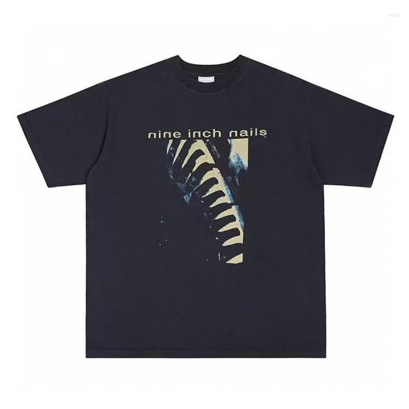 Men' T Shirts Nine-inch Nail Printing Washed T-shirt High Street American Casual Loose Men Women Retro Oversized Short-sleeve, Wash black
Men' T Shirts Nine-inch Nail Printing Washed T-shirt High Street American Casual Loose Men Women Retro Oversized Short-sleeve, Wash black