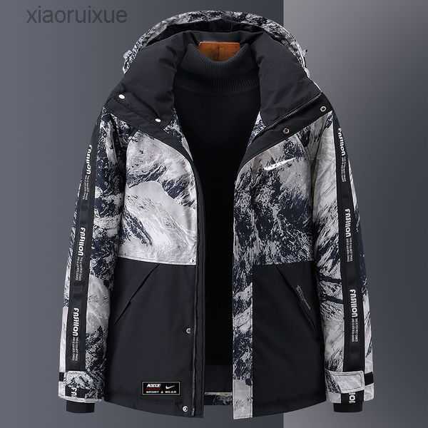 Camouflage down jacket brand print winter white duck-down fashion trend men's thick warm coat for cold weather 1XWWV, Ivory
Camouflage down jacket brand print winter white duck-down fashion trend men's thick warm coat for cold weather 1XWWV, Ivory