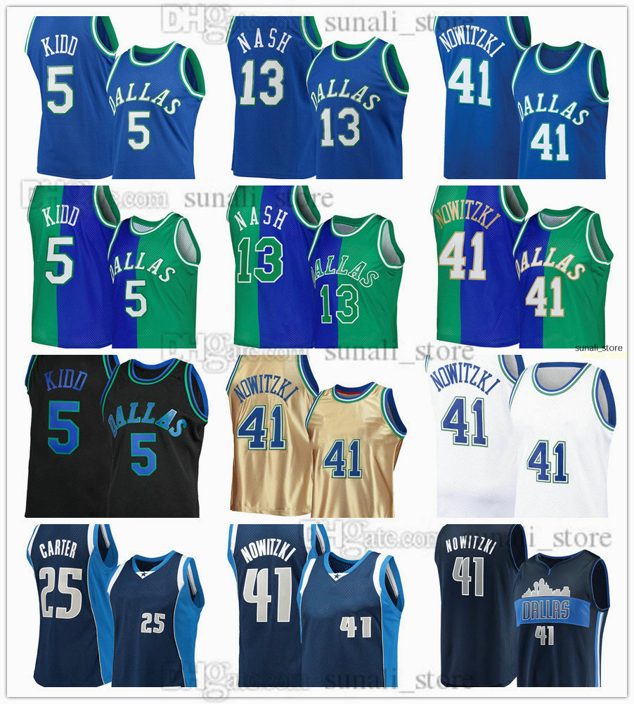 Mitchell & Ness Blue/Green Split Basketball Jerseys 2 Jason Kidd 5 Dirk Nowitzki 41 Steve Nash 13 Jason Terry 31 Vince Carter 25 Custom Men Women Youth, Red
Mitchell & Ness Blue/Green Split Basketball Jerseys 2 Jason Kidd 5 Dirk Nowitzki 41 Steve Nash 13 Jason Terry 31 Vince Carter 25 Custom Men Women Youth, Red