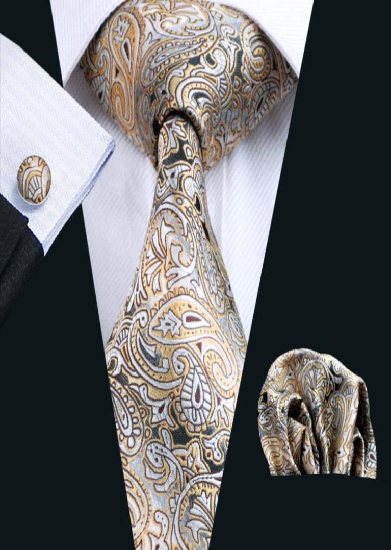 Yellow Paisely Tie Hanky Cufflinks Set Mens Silk Jacquard Woven Formal Business Fashion Leisure Necktie Ties N02716516066
Yellow Paisely Tie Hanky Cufflinks Set Mens Silk Jacquard Woven Formal Business Fashion Leisure Necktie Ties N02716516066