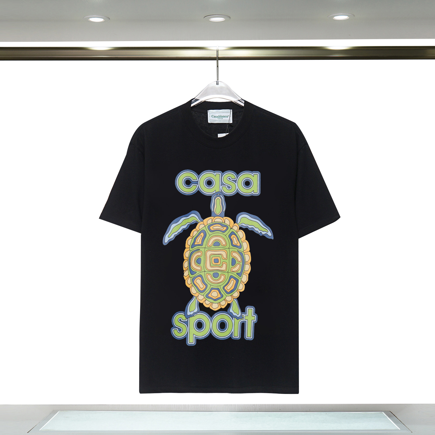 Casablanca T shirt Luxury Men T shirts Spring Summer New style Tortoise Print Round Neck Short Seeves breathable cotton Designer t-shirt Casablanca shirts US SIZE, Casa-12
Casablanca T shirt Luxury Men T shirts Spring Summer New style Tortoise Print Round Neck Short Seeves breathable cotton Designer t-shirt Casablanca shirts US SIZE, Casa-12