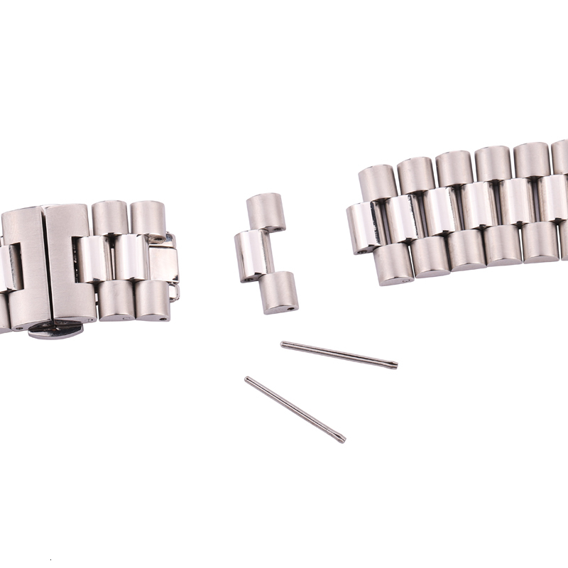 Watch Bands Stainless Steel Watchbands Bracelet Women Men Silver Solid Metal Watch Strap 16mm 18mm 20mm 21mm 22mm Accessories 230412