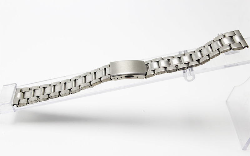 Watch Bands 16mm 18mm 20mm 22mm 24mm Stainless Steel Links Watch Bands Strap Wristwatch Clasp Bracelet Replacement Light Weight Band 230411