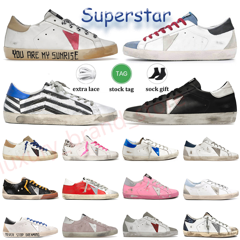 New Release Shoe Italy Brand Golden Goose Sneakers Super Star Shoe 2023 Women Men Thick Bottom Shoes Luxury Classic White Distressed Dirty Plate-forme Casual Shoe, B43 white pink leopard dark grey patch
New Release Shoe Italy Brand Golden Goose Sneakers Super Star Shoe 2023 Women Men Thick Bottom Shoes Luxury Classic White Distressed Dirty Plate-forme Casual Shoe, B43 white pink leopard dark grey patch