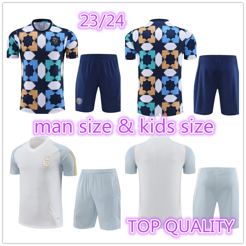 2023 2024 Algeria ADULT short sleeve tracksuit set MAHREZ soccer training Jerseys men 22 23 24 Algerie KIDS KIT Survetement maillot de foot FEGHOUL football
2023 2024 Algeria ADULT short sleeve tracksuit set MAHREZ soccer training Jerseys men 22 23 24 Algerie KIDS KIT Survetement maillot de foot FEGHOUL football