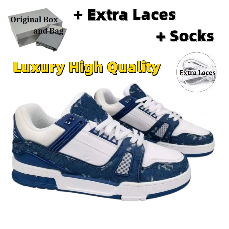 Designer Men Causal Shoes Fashion Woman Leather Lace Up Platform Sole Sneakers White Black mens womens Luxury velvet suede 35-45, Blue
Designer Men Causal Shoes Fashion Woman Leather Lace Up Platform Sole Sneakers White Black mens womens Luxury velvet suede 35-45, Blue