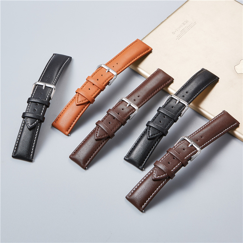 Watch Bands Genuine Leather Watchbands Calfskin Replace Watch Straps 18mm 20mm 22mm 24mm Watch Accessories Men Women Soft Watchband 230411