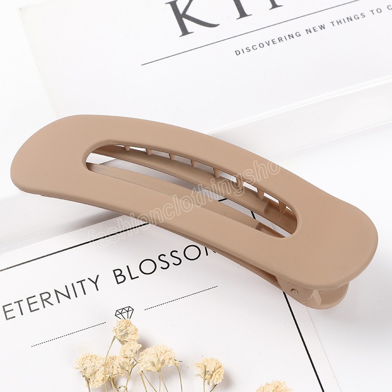 Korean Hair Clips for Women Large Matte Hair Barrettes Colorful Solid Color Duckbill Clip Girls Hair Accessories