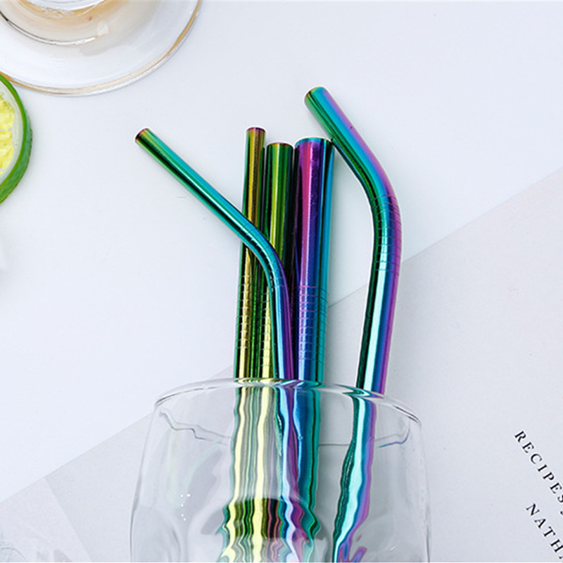 Reusable Straw Colored 304 Stainless Steel Straw Drink Straw