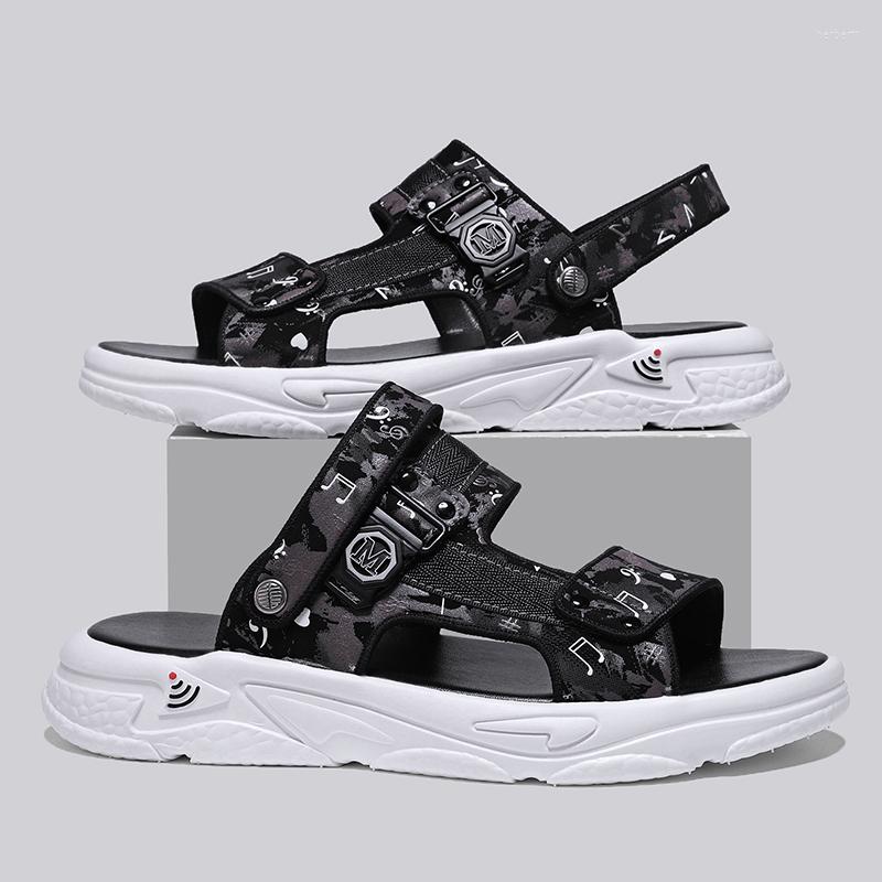 Sandals Beach Summer Men's Outdoor Breathable Non-slip Soft-soled Dual-purpose Slippers Fashion Shoes, Black
Sandals Beach Summer Men's Outdoor Breathable Non-slip Soft-soled Dual-purpose Slippers Fashion Shoes, Black