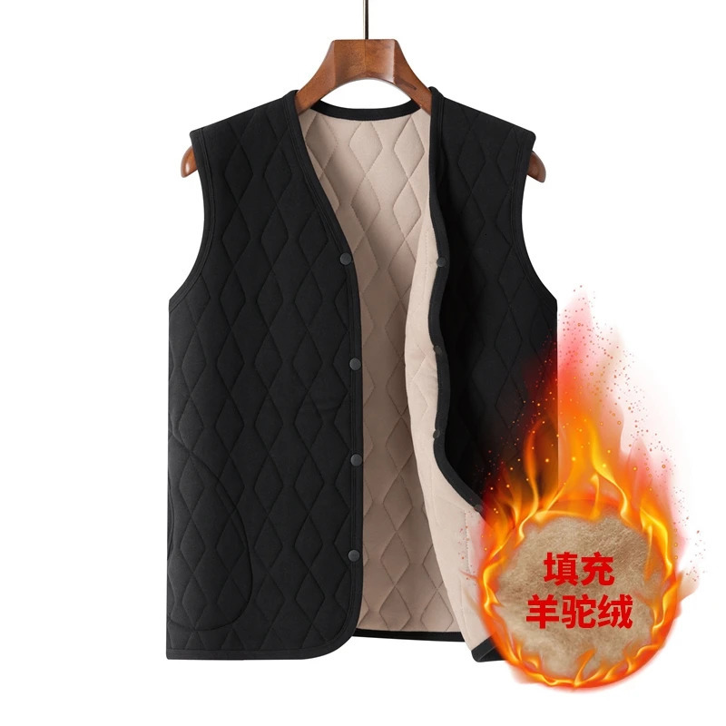 Mens Down Parkas Quality Thick Warm Vest Parka Winter Jacket Clothing Plaid Alpaca Coats Chamarras Para Hombre Erkek Mont Ropa Chaleco 231110