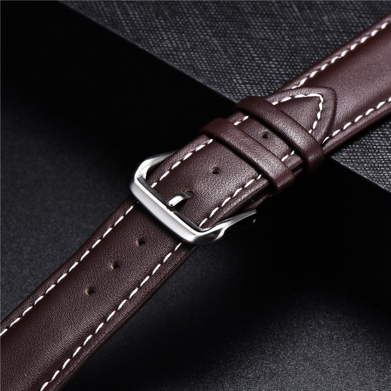 Watch Bands Business Soft Watchband Genuine Leather Strap Calfskin Men Women Watch Band Watch Accessories Bracelet 16mm 18mm 20mm 22mm 24mm 230411