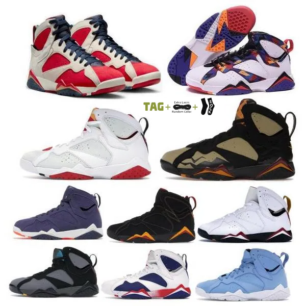 Top Men Jumpman 7 Mid Basketball Shoes Woman University Blue Cream Sail 7s Basketball Sneaker White Oreo Military Black Outdoor Massage Designer Trainers Sneakers, Yellow box
Top Men Jumpman 7 Mid Basketball Shoes Woman University Blue Cream Sail 7s Basketball Sneaker White Oreo Military Black Outdoor Massage Designer Trainers Sneakers, Yellow box