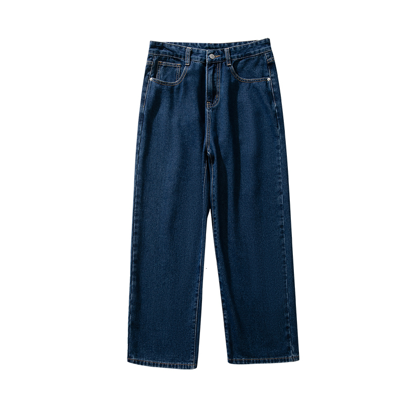 Men's Jeans Men's Jeans South Korea Street Hip Hop Loose Leg Pants Fashion Light Blue denim Pants Black Grey Unisex Casual Pants 230412
