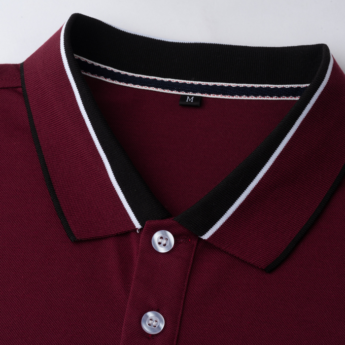 Men's Polos FREDD MARSHALL Summer Regular Polo Shirt Men's Casual Solid Short Sleeve Contrast Decoration Fashion Polo Top 793 230412
