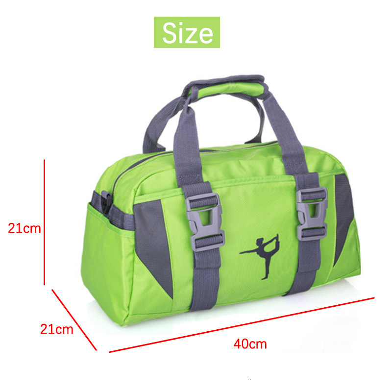 Yoga Bags Yoga Fitness Bag Waterproof Nylon Training Shoulder Crossbody Sport Bag For Women Fitness Travel Duffel Clothes Gym Bags 230411