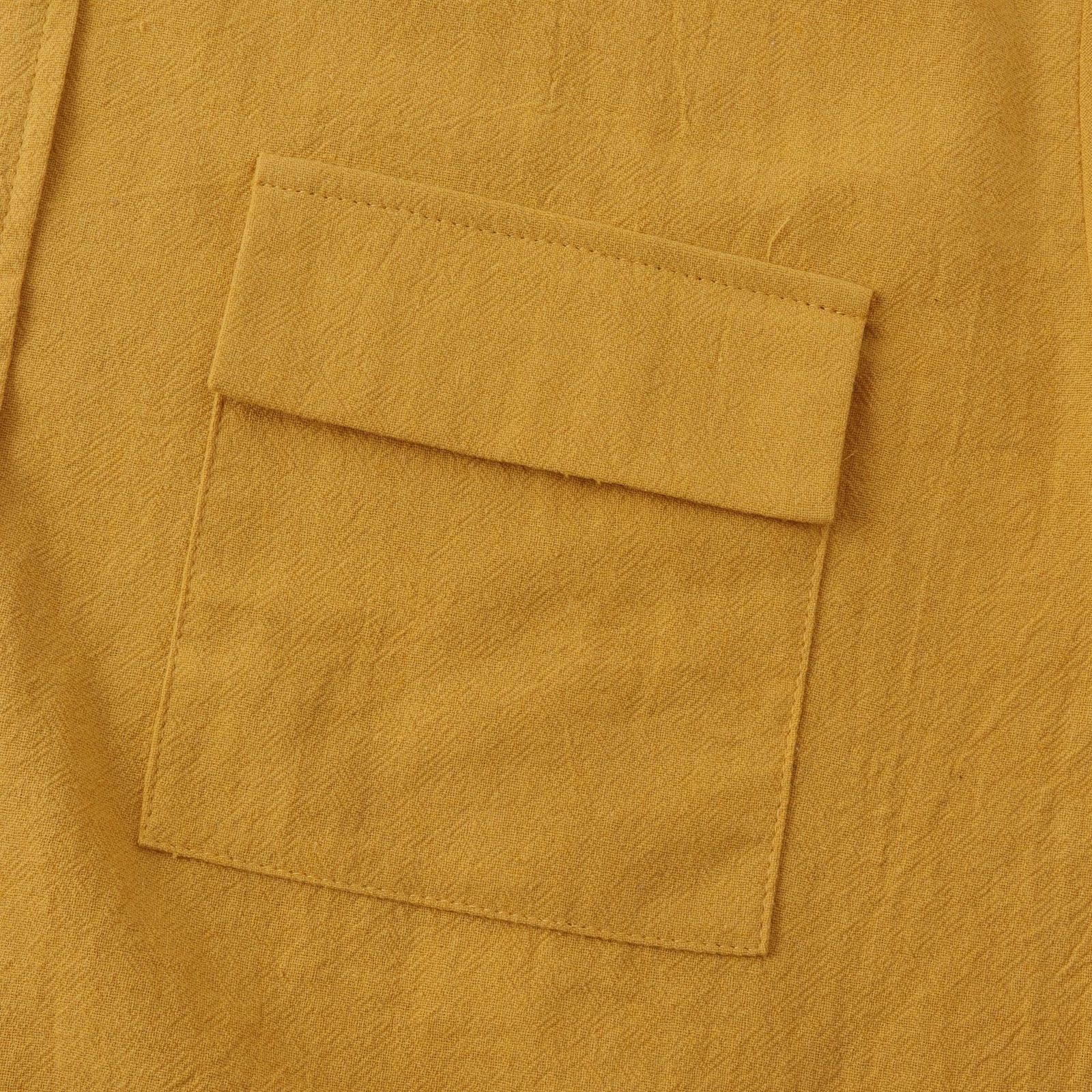 Men's Casual Shirts Cotton Linen Pure White Men's Summer Double Pocket Short Sleeve Casual Men's Business Holiday Breathable Camisas 23