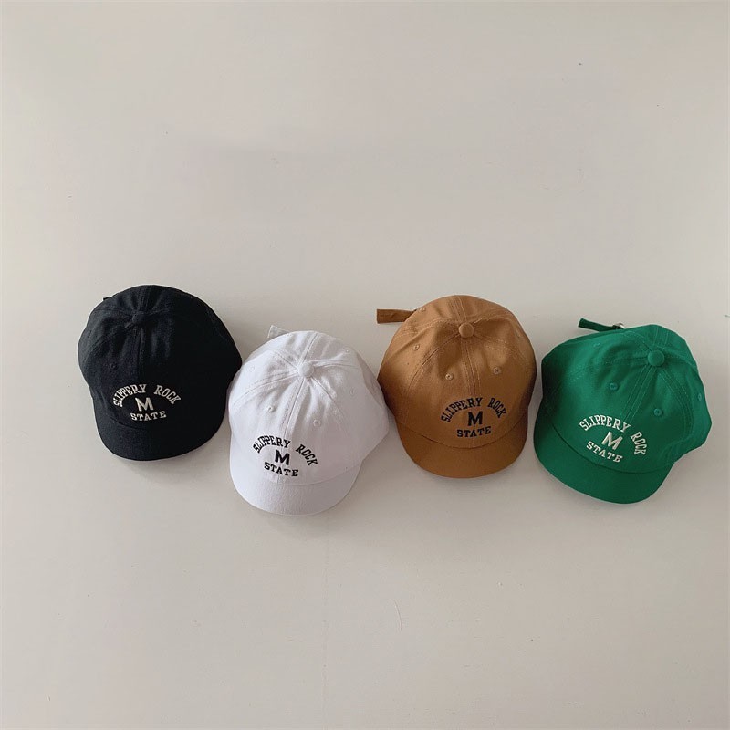Caps Hats Casual Letter Cap Baby Simple Classic ed Boys Cool Embroidery Baseball Hat Girl Adjustable Short Brimmed 230412