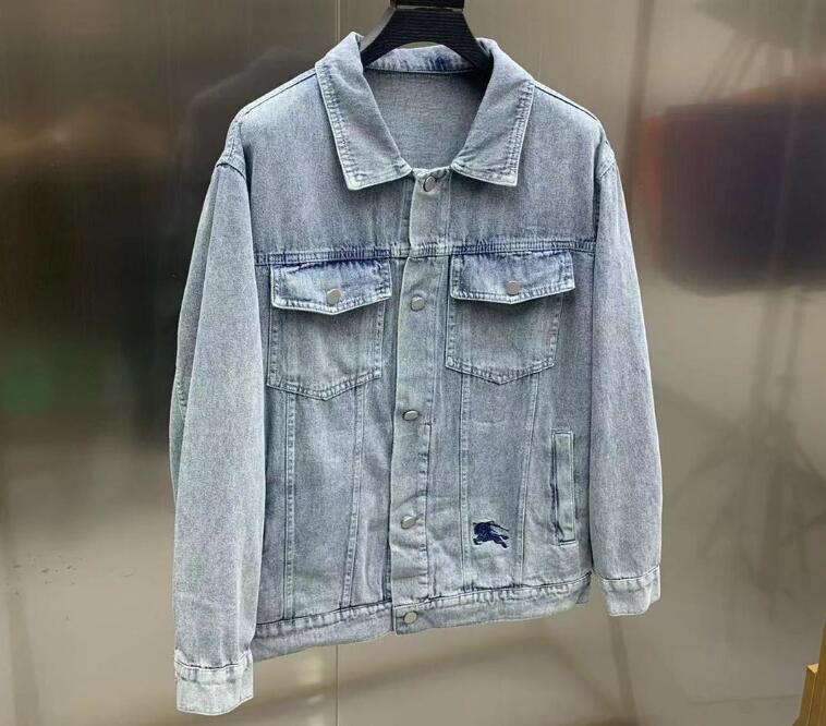DE826 spring autumn jackets for men denim jacket light blue casual cowboy coat Men's Clothing