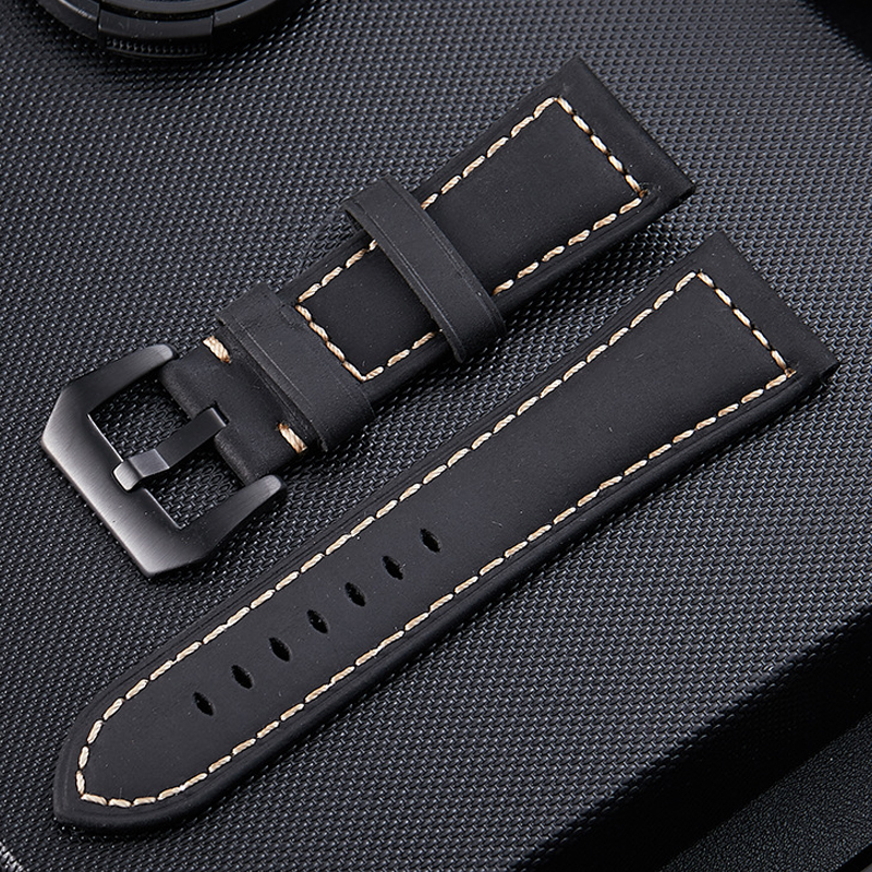 Watch Bands Handmade DIY Watch Band Vintage Genuine Leather Watchband 20mm 22mm 24mm 26mm Watchband Women Men Watch Strap Watch Accessories 230411