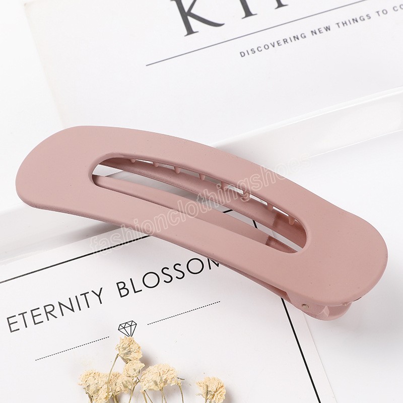 Korean Hair Clips for Women Large Matte Hair Barrettes Colorful Solid Color Duckbill Clip Girls Hair Accessories