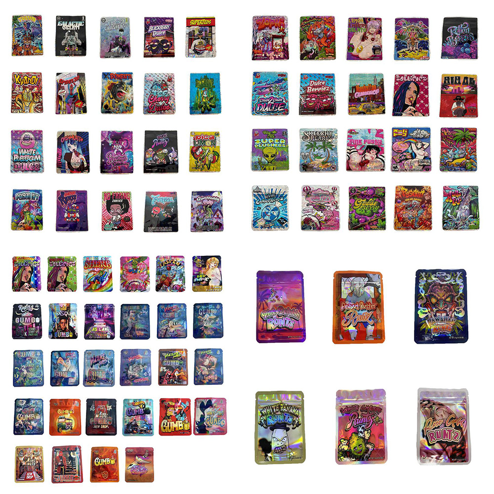 gumbo Food packing bags mochi jungle julce gummy 3.5g pinat candy laser packaging bag Mylar storage plastic RUNTZS
gumbo Food packing bags mochi jungle julce gummy 3.5g pinat candy laser packaging bag Mylar storage plastic RUNTZS