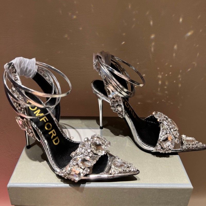 Metallic Crystal embellished Ankle-Tie Sandals heeled stiletto Heels for women Party Evening shoes open toe Calf Mirror leather factory footwear, As pic
Metallic Crystal embellished Ankle-Tie Sandals heeled stiletto Heels for women Party Evening shoes open toe Calf Mirror leather factory footwear, As pic