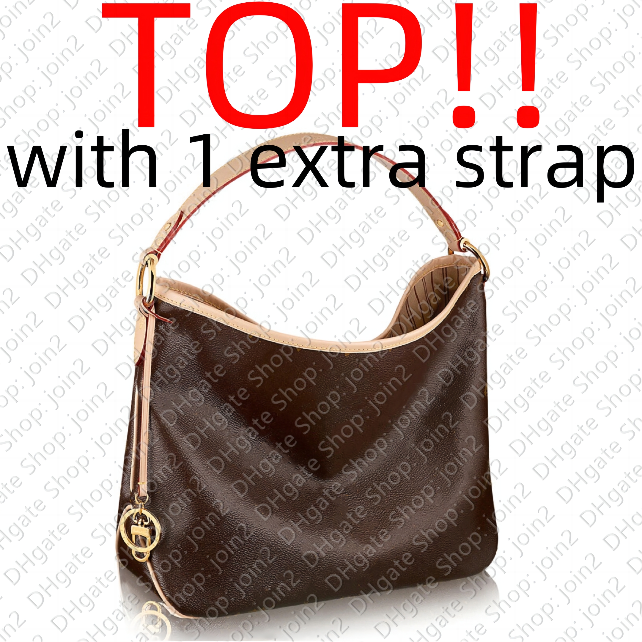Totes TOP. M50156 DELIGHTFUL MM PM Designer Women Casual Tote Shoulder Leather Top Handle Crossbody Bag Charm Purse Pochette Accessoires Handbag Clutch Satchel