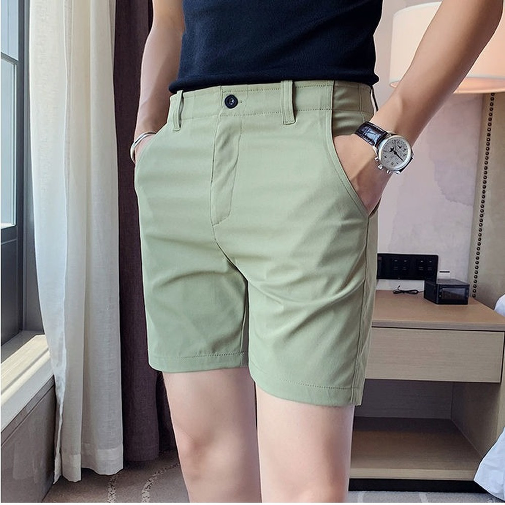 Men's Shorts Korean Fashion Shorts Men's Casual Cotton Work Shorts Street Clothing Solid Summer Shorts Comfortable Thin Cool Pants Men'