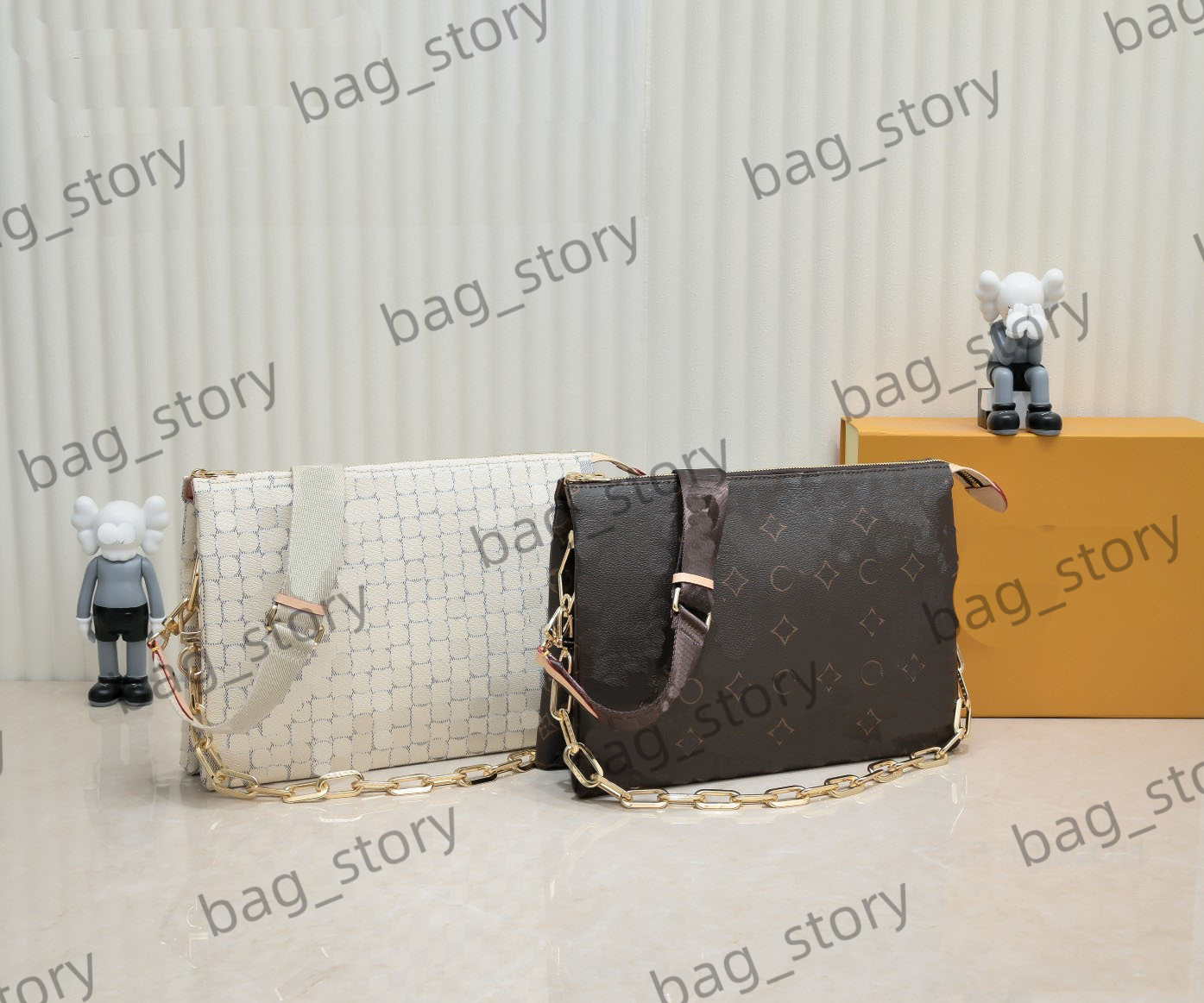 Women Coussin MM Handbag Clutch Check Monograms Embossed Chain Underarm Bag Adjustable Strap Cross-body Shoulder Bags Multi Color Luxurys Pochette M57783
Women Coussin MM Handbag Clutch Check Monograms Embossed Chain Underarm Bag Adjustable Strap Cross-body Shoulder Bags Multi Color Luxurys Pochette M57783