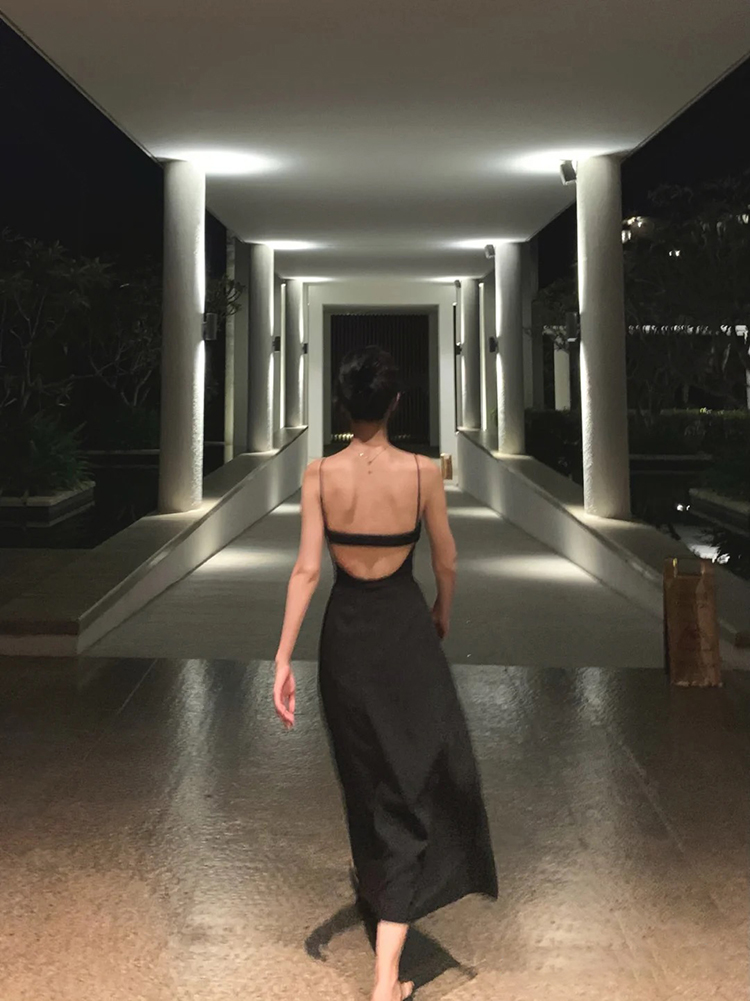 Womens party dresses spaghetti strap padded sexy rhinestone patched high waist slim a-line maxi long vestidos XSSMLXL