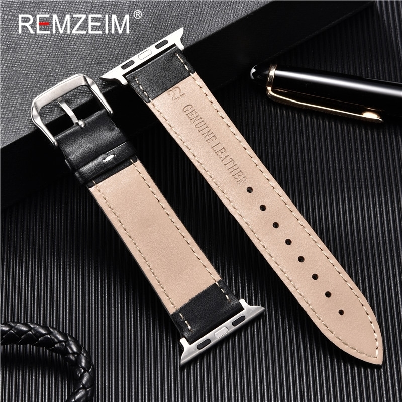Watch Bands Calfskin Genuine Leather Watchband 38mm 40mm 41mm for iwatch 8 7 6 5 4 3 SE Replace Wrist Strap 42mm 44mm 45mm for Apple Watch 230411