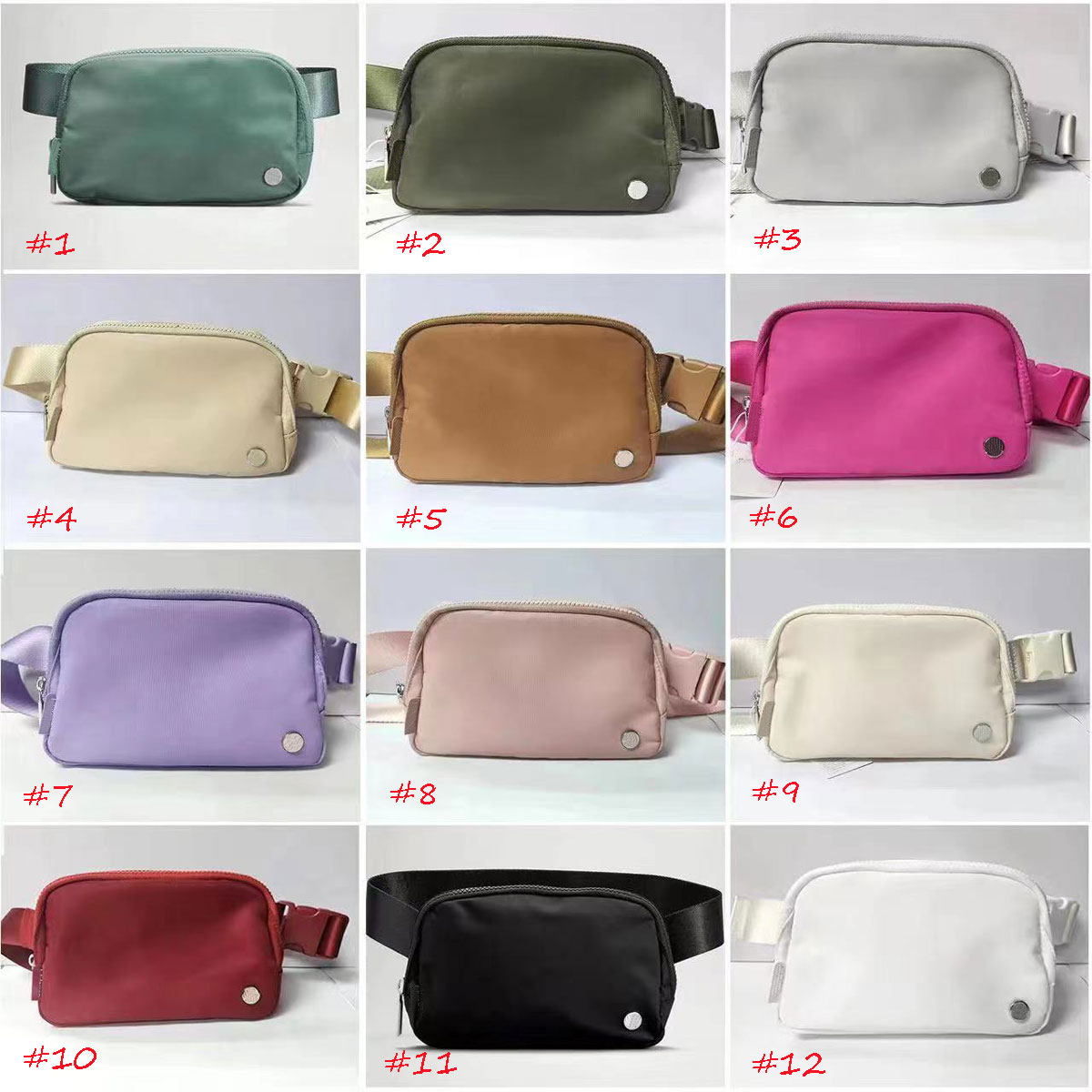 Micro Belt Bag 1L Water-Repellent Fabric Crossbody Bag Versatile Outdoor Mini Waist Bags Unisex Fanny Pack