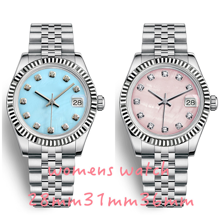 N01 womens Quartz watch automatic sports watches 28/31/36MM 904L all stainless steel luminous waterproof watch sapphire classic watch