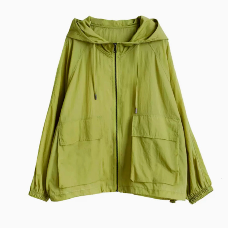 Women's Jackets 4XL Women's Sun Protection Suit Summer Thin Hooded Jacket Large Korean Sun Protection Coat UV Protection Women's Jacket