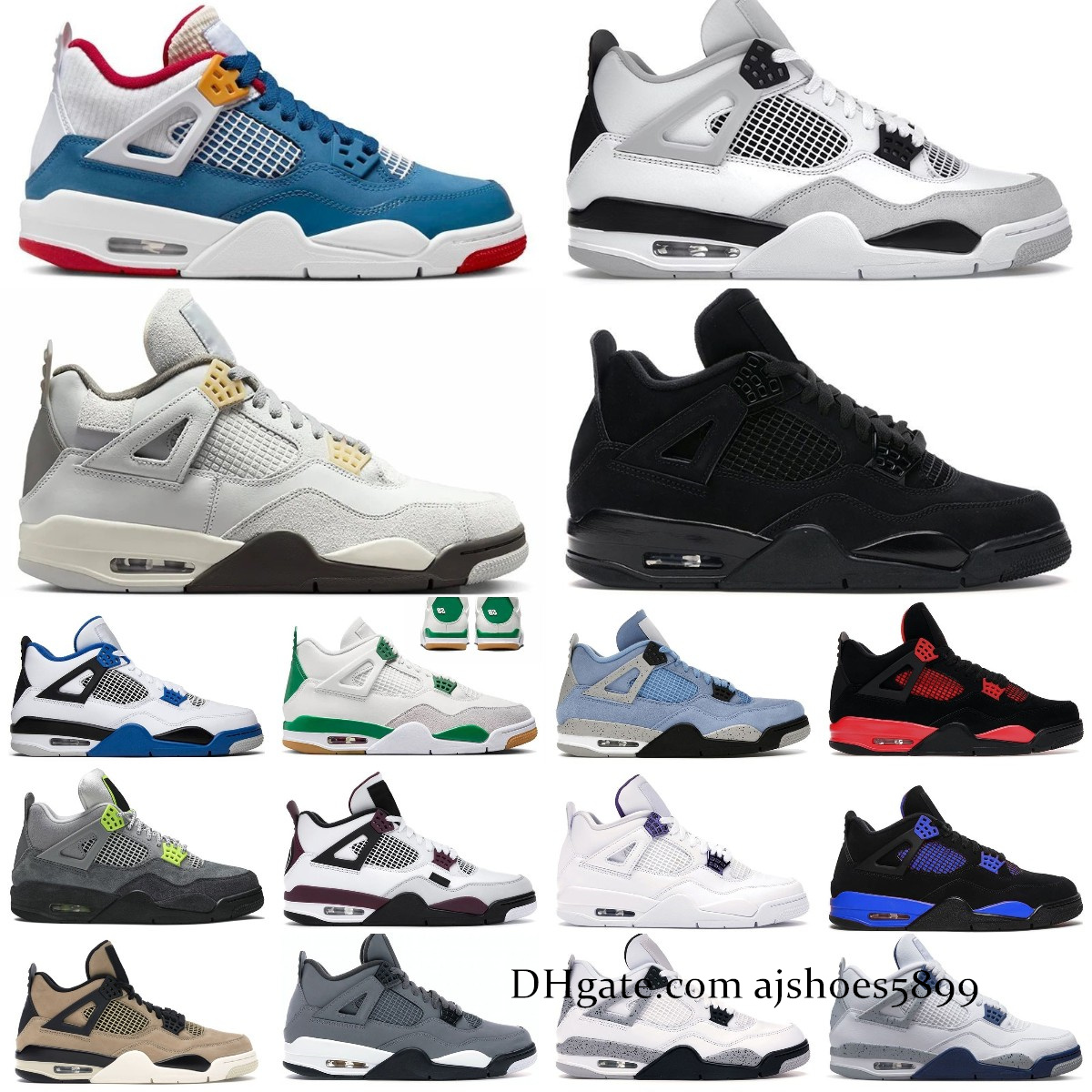 With box 4 retro basketball shoes for men women 4s Pine Green Military Black Cat Sail Red Thunder White Oreo Cool Grey Blue University Seafoam mens sports sneakers, Bubble column
With box 4 retro basketball shoes for men women 4s Pine Green Military Black Cat Sail Red Thunder White Oreo Cool Grey Blue University Seafoam mens sports sneakers, Bubble column