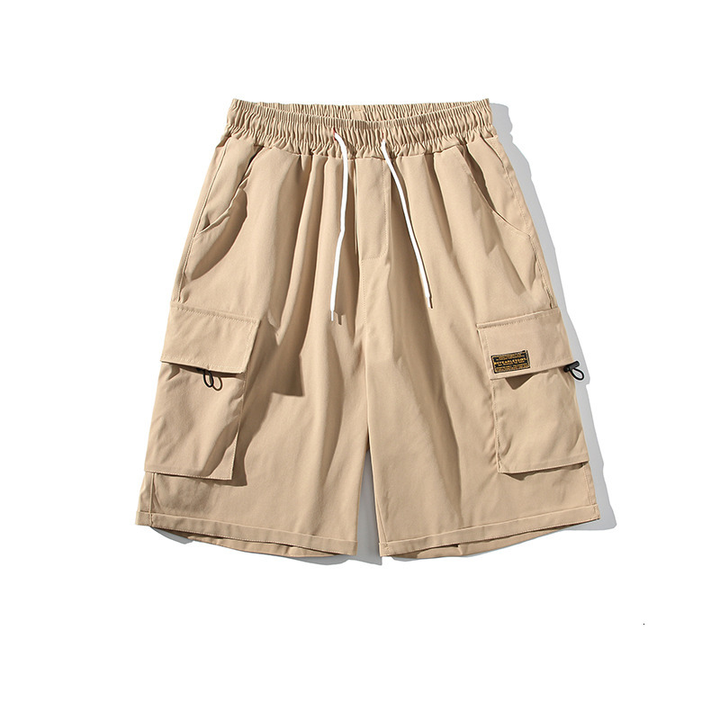 Men's Shorts Summer Men's Cargo Shorts Black Pockets Japanese Fashion Street Clothing Hip Hop Shorts 230412