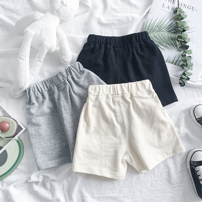 Shorts Boy shorts summer style pure cotton sports casual pants girls baby contrast color loose P6160 230412