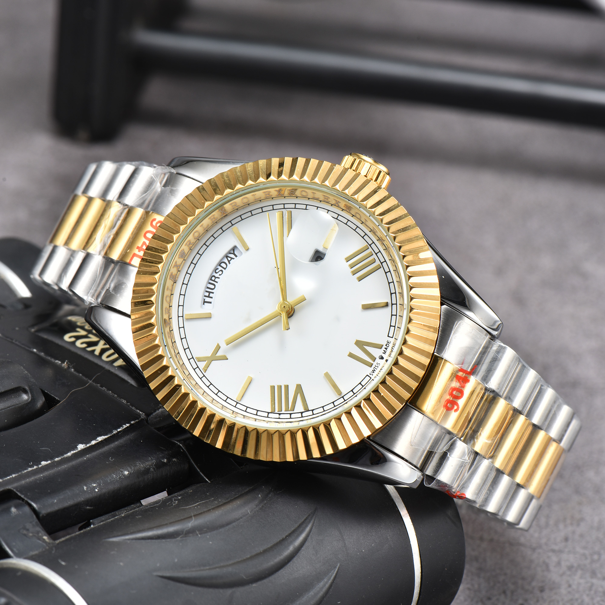 Luxury designer mens womens Oysterity Perpetuality DAY DATE watches Quartz movement WATCH stainless steel strap luminous gifts Wristwatches #236