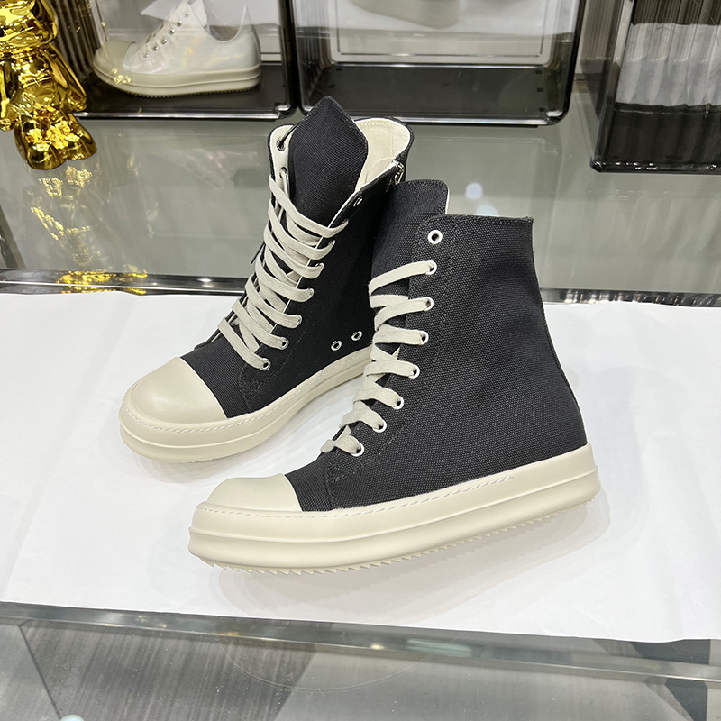 Round Owens Men's Casual Canvas Shoes Luxury Sneakers Thick Sole Trainers Lace Up Women's Designer Dark Storm Thick Sole Zip High Top Quality Zip Ankle Boots Plus Size, White mask
Round Owens Men's Casual Canvas Shoes Luxury Sneakers Thick Sole Trainers Lace Up Women's Designer Dark Storm Thick Sole Zip High Top Quality Zip Ankle Boots Plus Size, White mask
